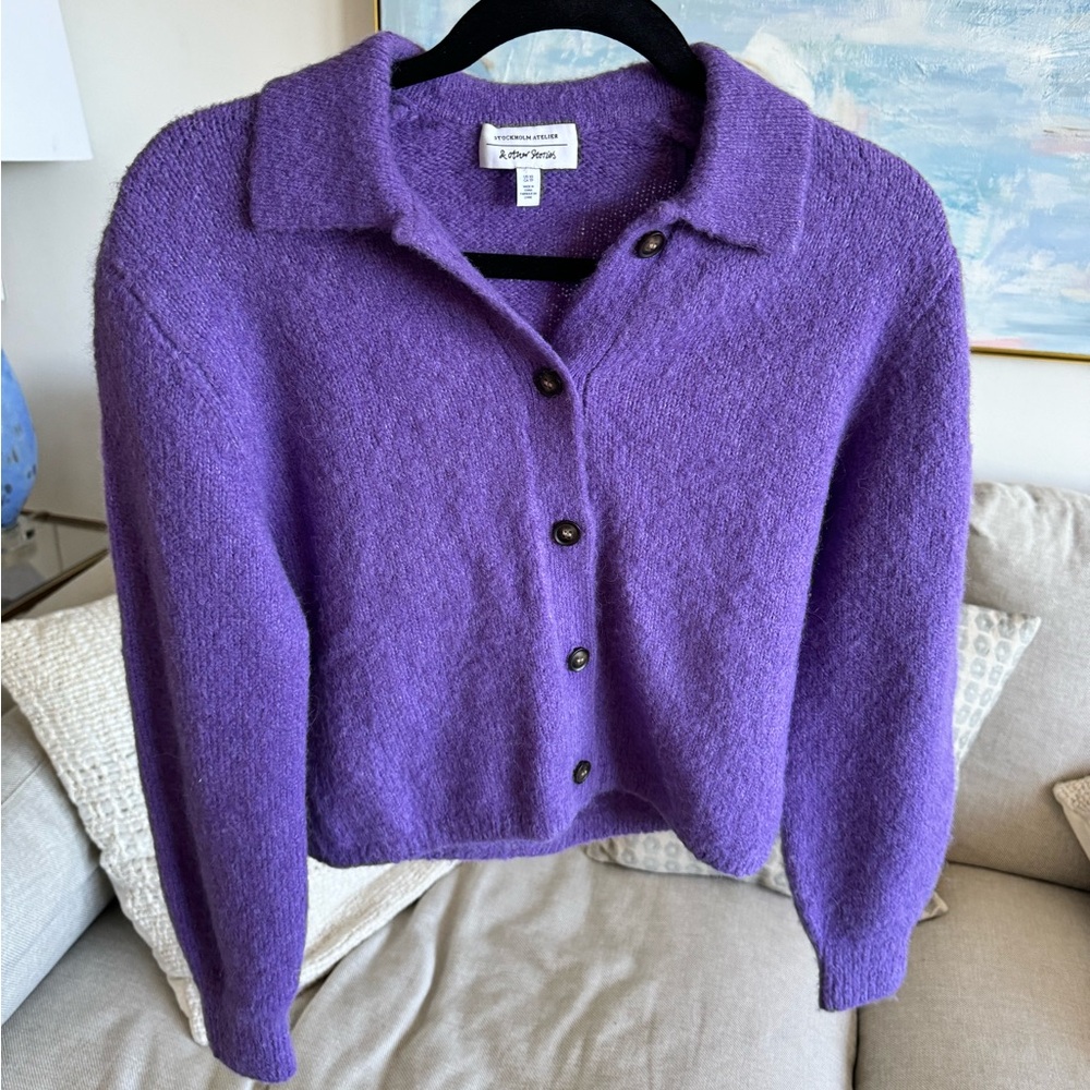 & OTHER STORIES Purple Knit Sweater